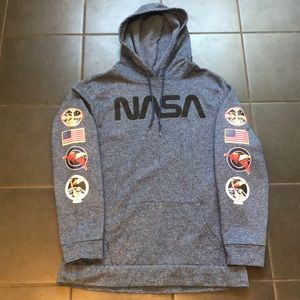 NASA Men’s Hoodie 2XL Blue Excellent Shape